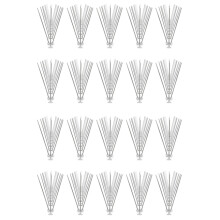Pointes D'Oiseaux pour Pigeons Petits Oiseaux: Pointe de ClôTure Anti-Nid D'Oiseaux Durable pour Dissuader les Oiseaux, Corbeaux, Lisse 20 PièCes