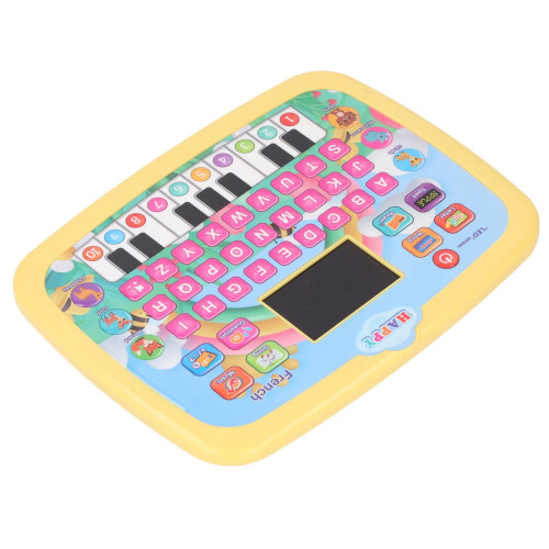 French Learning Tablet with Interactive LED Screen and Fun Language Games for Kids, Yellow 2
