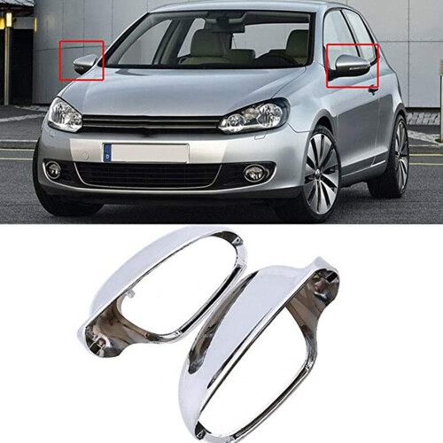 Compatible with  MK5 -  B6  MK5 Chrome Side Wing Mirror Covers 2