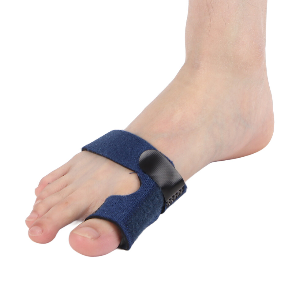 Blue Toe Fixator Multi Adhesive Curvature Correction Injury Support Brace 10x4.5x3in