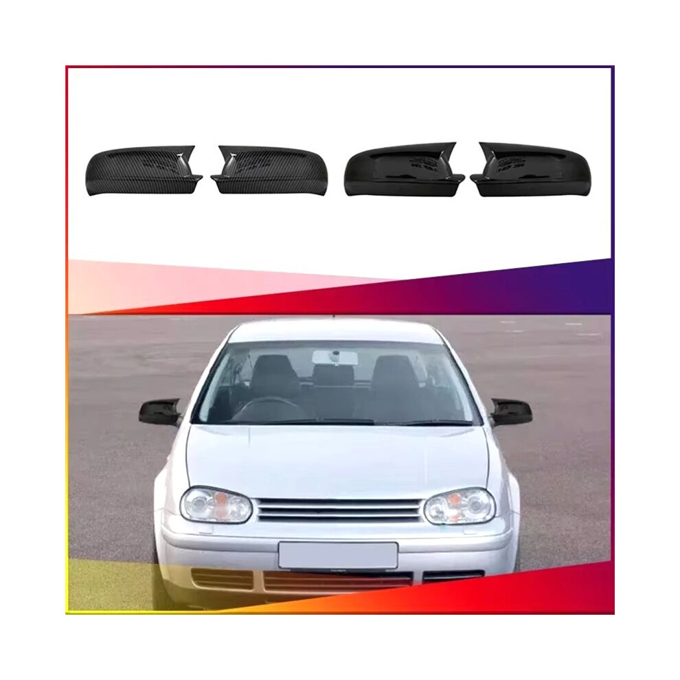 1Pair Car Rearview Side Mirror Cover Sticker Wing Cap Exterior Door Case Trim For 4 Mk4 1998-2002 B Light 6031599195741