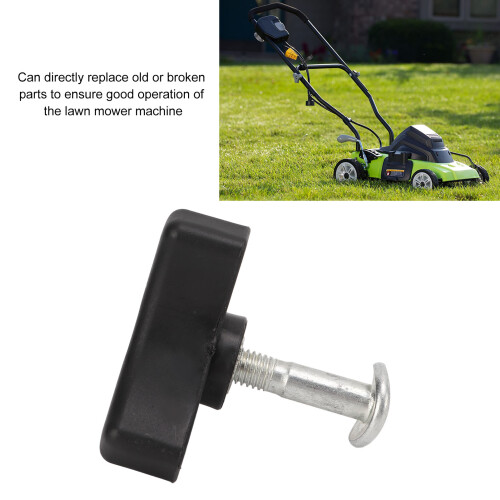 Black Plastic Triangle Handle Knob for Lawn Mowers, Durable Metal Bolt 2