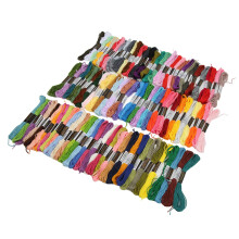 Premium Sticktwist 100 Stück, 8 m Knäuel, leuchtende, kräftige Farben für Kunst & Handwerk