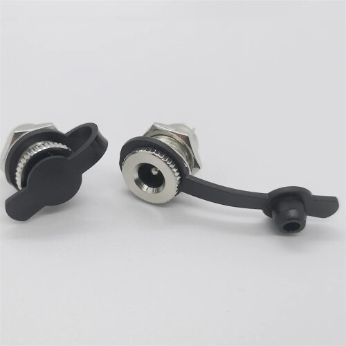 10Pcs 5.5mm x 2.1mm DC Power Jack DC099 Waterproof Metal Threaded Panel Mount Socket for CCTV LED 2