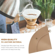 Bolsa de Almacenamiento Papel de Filtro de Café Bolso de Camping VersáTil Bolsa de Almacenamiento de Papel de Filtro de Café Manual, Bolsa