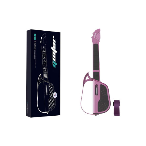 Kids Electronic Guitar with Touch Sensitive Controls and LED Lights, Beginner Stringless Design