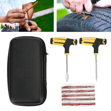 Portable Tire Repair Tools Kit for Car Bike Motorcycle, ABS & Metal