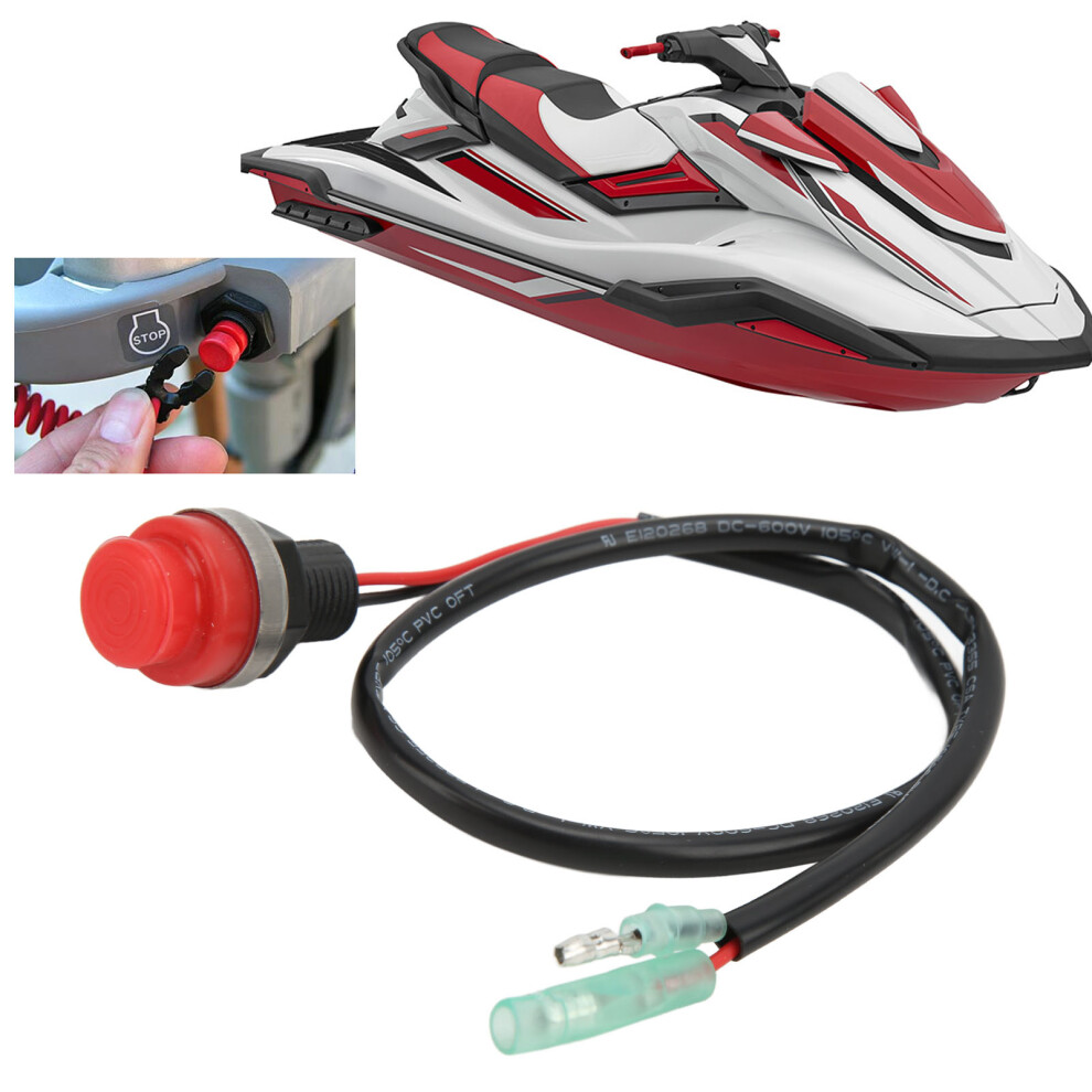 Outboard Engine Start Stop Switch 45Cm Cable Keyless For Marine Boats Yachts 9301376339406