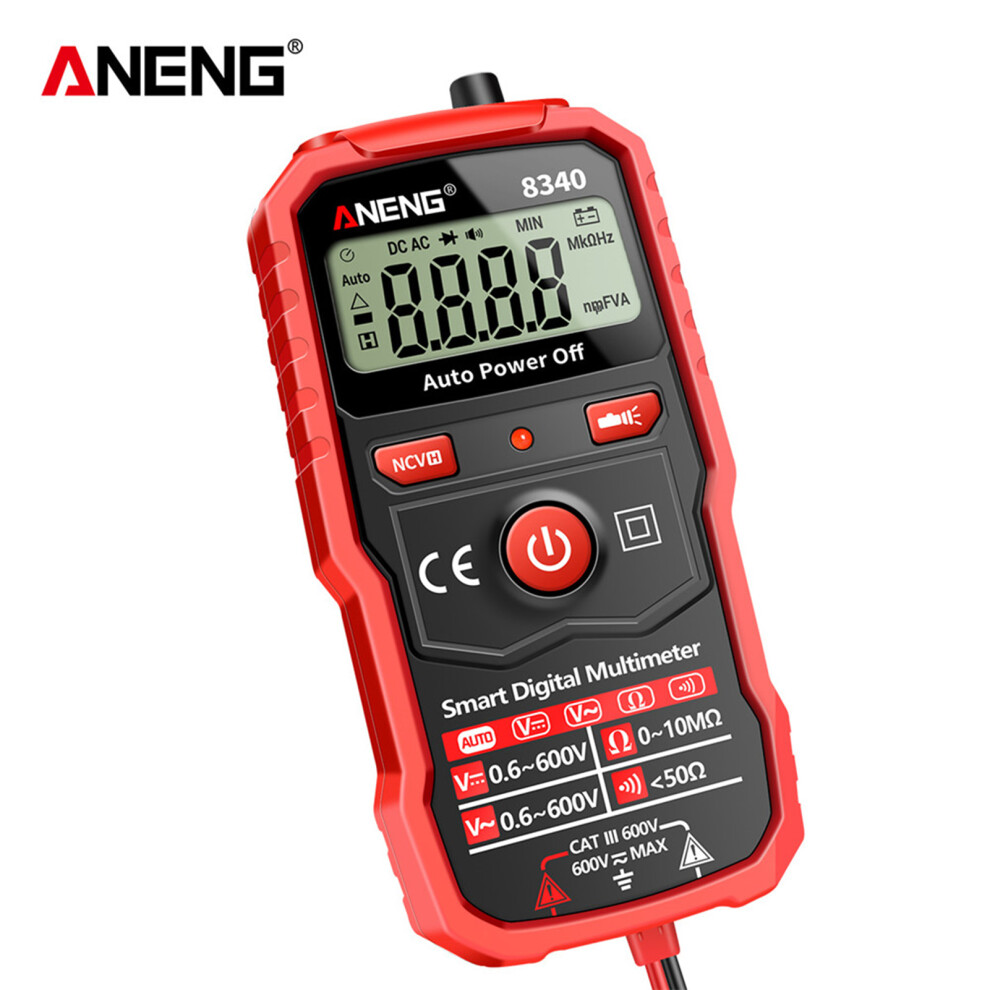Aneng 8340 Smart Digital Multimeter 1999 Counts With Ncv Bright Backlight 6931390501133