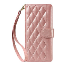 Leather Wallet Case Rosegold, Magnetic Flip Cover with Card Holder and Kickstand for Sony Xperia 5 IV