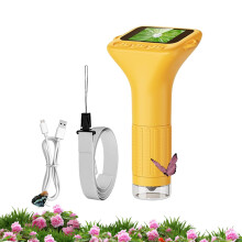 Digital Microscope 1000X with 2″ IPS Screen, LED Lights, Photo Video Capture, Rechargeable for Students