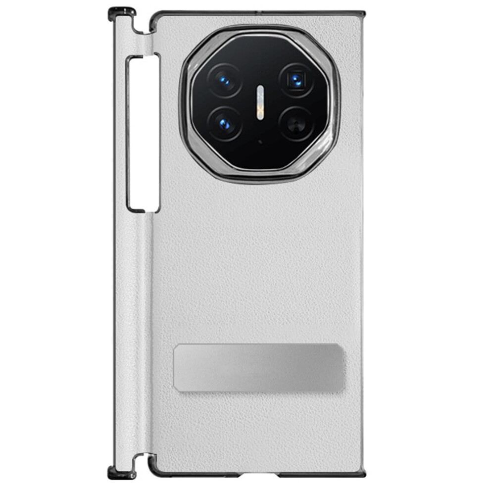 Leather Case Ultra Thin Shockproof Cover With Foldable Kickstand And Lens Protection For Huawei Mate Xt White 9330225964964