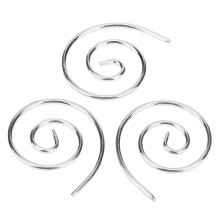 3 Stück Spiralkabelstricknadeln aus Edelstahl, 4x3,5 cm, für DIY-Handwerksprojekte