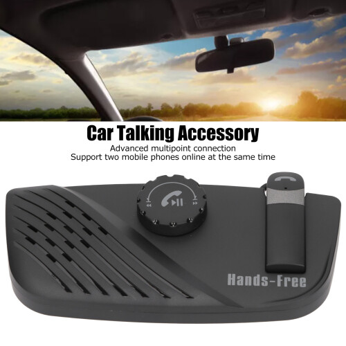 Car Bluetooth Handsfree Speakerphone 1200mAh 10m Range Black 2