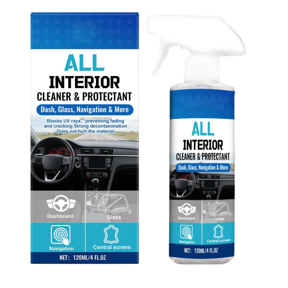 Car Interior Cleaner Leather Conditioner Spray 120Ml Deep Cleaning Formula For Vehicle And Motorcycle 9330225965145