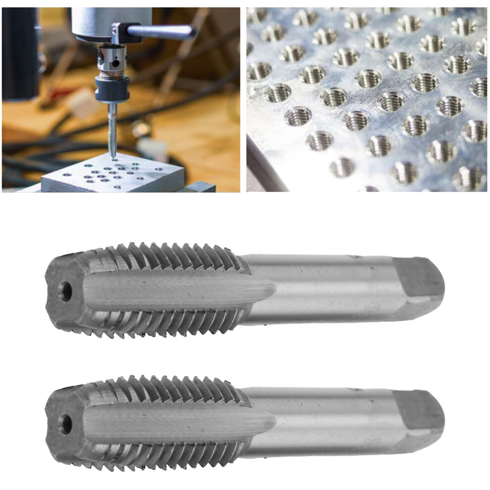2Pcs High Speed Steel M18x2.5 Metric Thread Tap, Straight Flutes 4321390502292