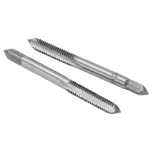 High Speed Steel 2Pcs/Set Metric Tap M6x1 3-Flute Screw Thread Tapping Tool
