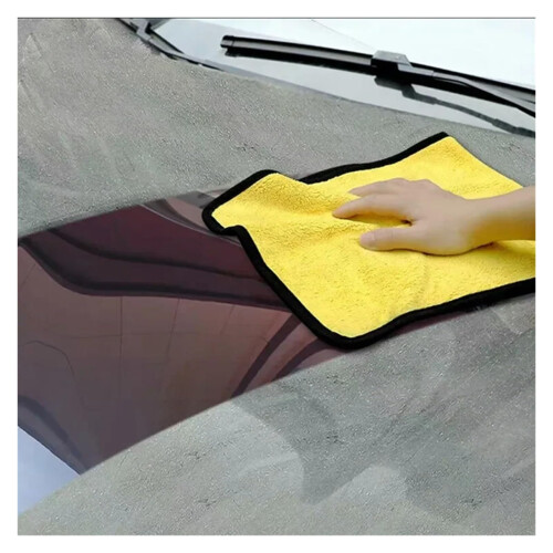 2 Pack Super Absorbent Microfiber Car Wash Towel Scratch  Car Detailing Cloth Rose Red 30x40CM 1