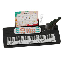 Kids Piano 37Key Rechargeable Electronic Keyboard with Microphone Dual Play Modes for Boys and Girls