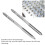 2PCS Metric Steel Hand Tap Set M3x0.5 Thread Cutting Tool 3