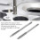 2PCS Metric Steel Hand Tap Set M3x0.5 Thread Cutting Tool 8