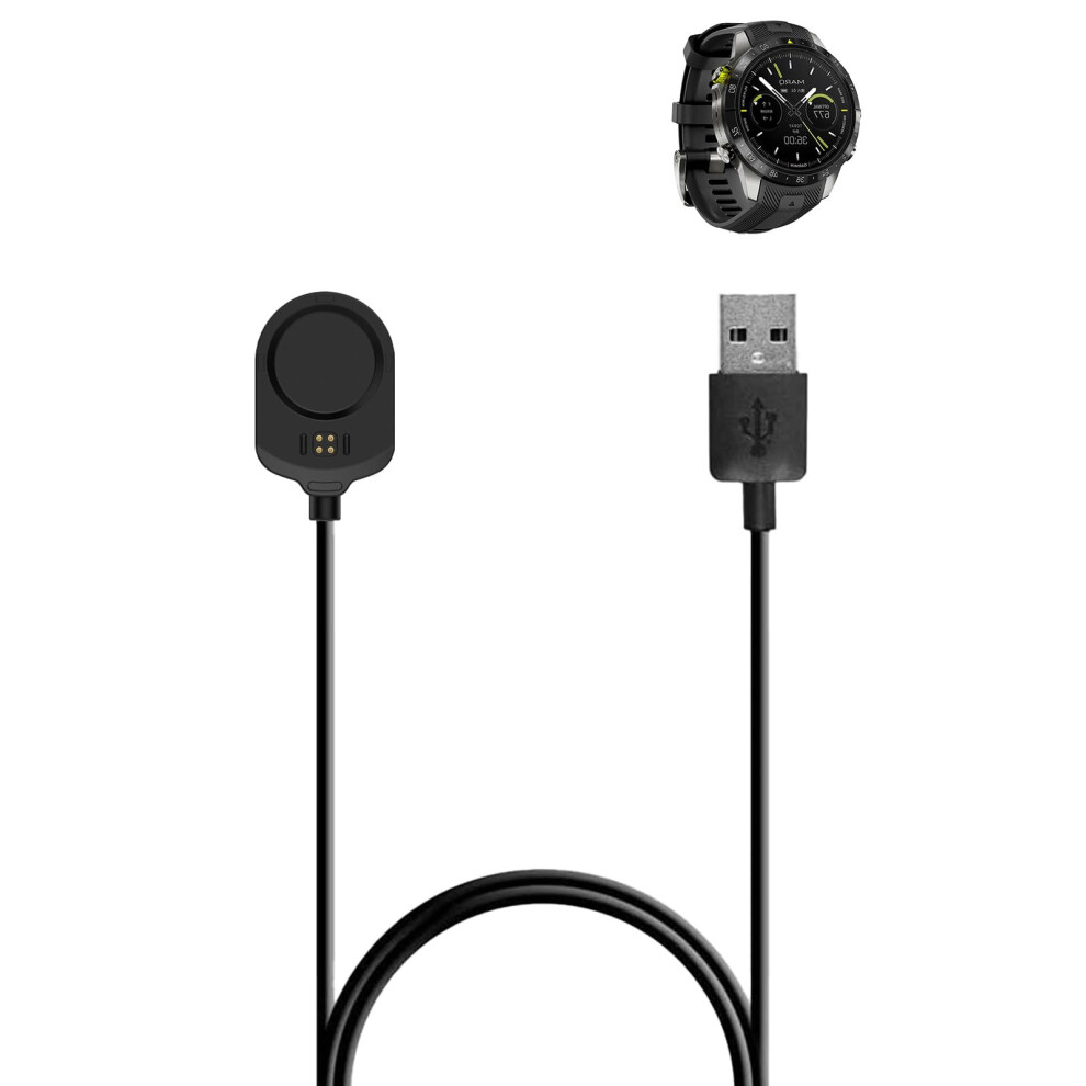 Charger Cable With Magnetic Fast Charging Base, Durable 3.3Ft Usb Cord For Garmin Marq 2 Smartwatch 9073542688587