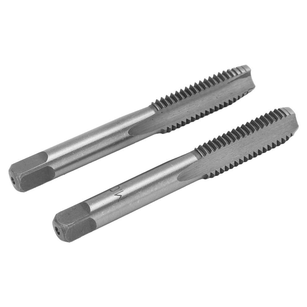 Metric Tapping Tool Set 2Pcs Steel M10x1.5 3 Flutes High Speed Threading 4691390502517