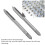 Durable M5x0.8 Tapping Tools 2Pcs Steel Thread Taps for Metal Work 4