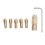 7Pcs Mini Electric Drill Chuck Set, Brass 0.5-3.0mm for Grinders 15