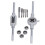12Pcs Drill Tap Die Wrench Set M3-M12 Manual Thread Tapping Tool Kit 16