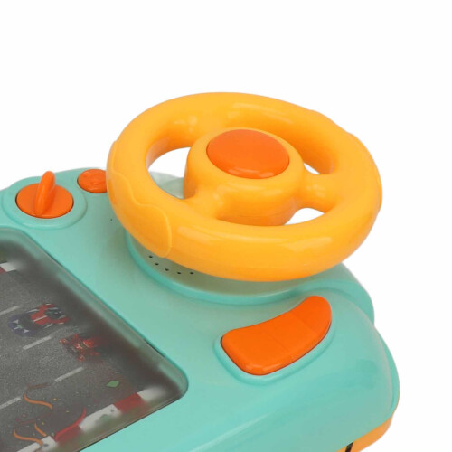Kids Steering Wheel Toy with Interactive Driving Simulation, MultiSound Effects, Dual Power Options 2