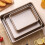 Baking Tray Put Into the Oven,4 Types Baking Mold, Bread Mold, Brownie Baking Pan, Baking Tools, Pastry Maker(M) 2