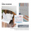 Binder Pockets,3-Hole Refillable Notebook Accessories Set, Transparent PVC Loose-Leaf Notebook, (White) 6