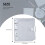 Binder Pockets,3-Hole Refillable Notebook Accessories Set, Transparent PVC Loose-Leaf Notebook, (White) 10