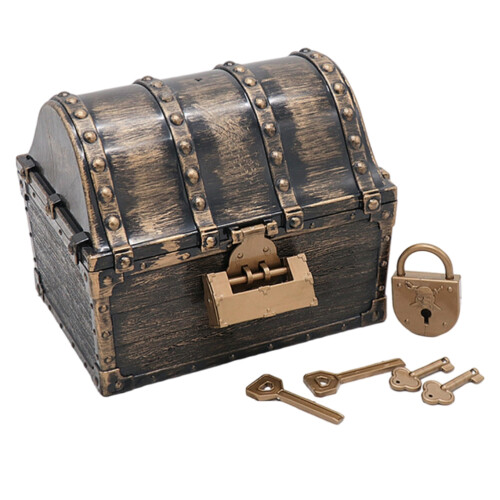 Kinder Piratenschatztruhe Schmuckkästchen – ABS, 15,5*11*13CM Geschenk 1