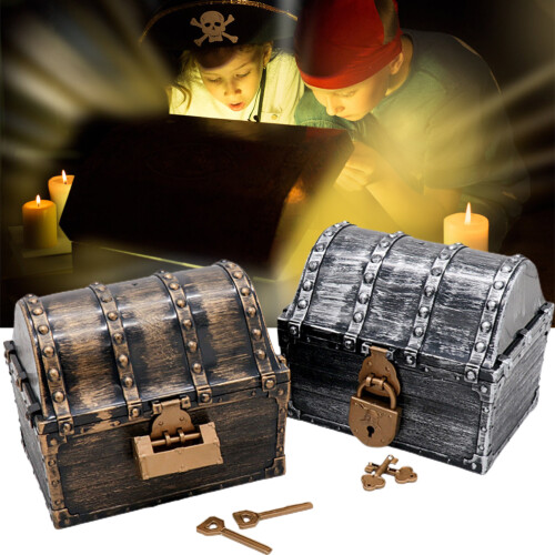 Kinder Piratenschatztruhe Schmuckkästchen – ABS, 15,5*11*13CM Geschenk 2