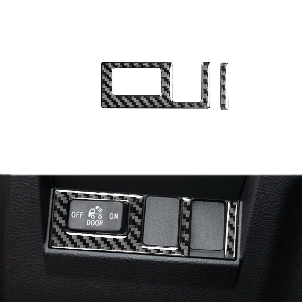 Carbon Fiber Headlight Switch Cover Trim For Toyota Tundra 20142021, ScratchâResistant Interior Upgrade Black 9092120172140