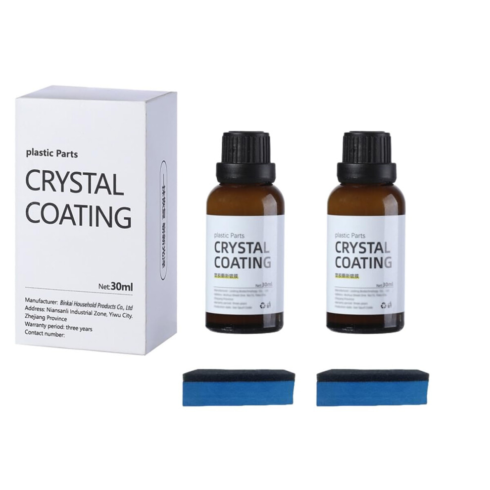 Car Plastic Restorer Kit 2Pcs, Instant Shine And LongâLasting Protection, Dashboard And Trim Cleaner 9073542688846