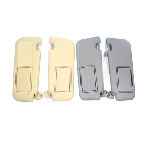 Car Sun Visor Driver Side Replacement with Makeup Mirror Beige Gray Glare Reduction Shield 1