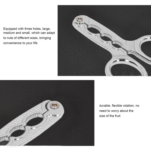 5PCS Stainless Steel Nut Cracker, Multi-Function Walnut Opener 8.3x5.8cm 2