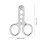 5PCS Stainless Steel Nut Cracker, Multi-Function Walnut Opener 8.3x5.8cm 6