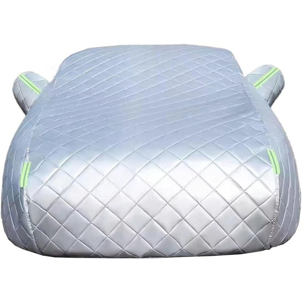 Hail Protection Car Cover Custom Fit For Honda Hrv 2023 2024, Waterproof All Weather With Zipper Access Silver 9073542763253