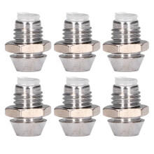 100PCS M6 Chrome Brass LED Bezel Holders for Electronic & Automotive Use