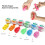 6 Stück Handgriff-Fingertraining-Schlammsatz, 50 g, Bunte Farben 9