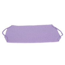Handlicher Rückenreiniger mit Griff – Reinigungs- und Peeling-Waschlappen, lila