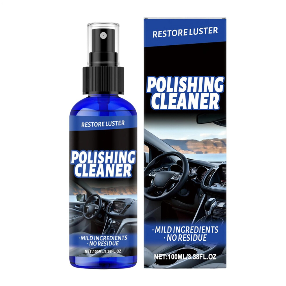 Car Interior Cleaner Spray 100Ml Â Fast Action Multi Surface Dashboard Detailing For Vinyl And Leather 9330225965725