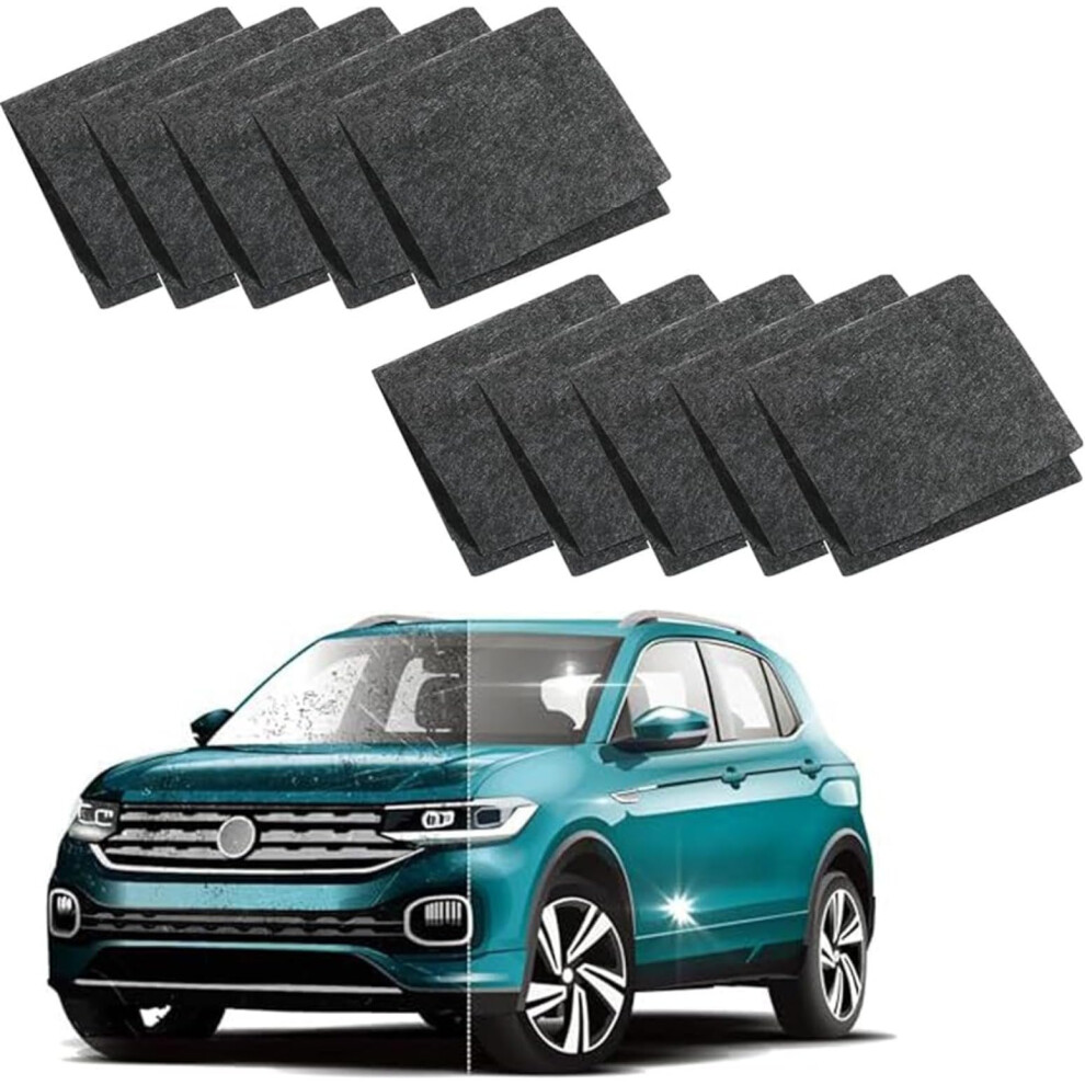10Pcs Nano Sparkle Cloth Car Scratch Remover For Paint Reusable Nano Cleaning Cloth Light 9073542688921