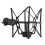 Microphone Shock Mount Clip, Metal, 8cm Inner Diameter, Black 2