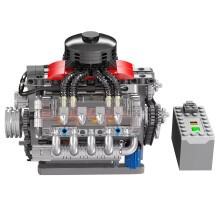 V8 Engine Model Building Kit for Adults and Kids, Realistic STEM Educational Blocks