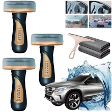 Glass Cleaner for Car Windshield 3PC AntiOil Film Set with Hydrophobic Coating for Enhanced Rain Visibility